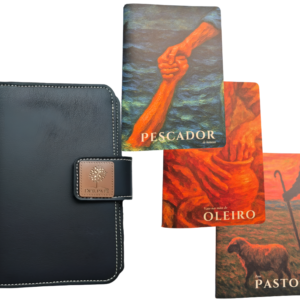 Kit Capa Preta com 3 Cadernos Profissões da Bíblia